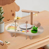 Maxbell Kids Drum Set Wooden Musical Instrument for Boy Girl Ages 3 4 5 6 Years Old