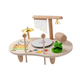 Maxbell Kids Drum Set Wooden Musical Instrument for Boy Girl Ages 3 4 5 6 Years Old