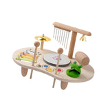 Maxbell Kids Drum Set Wooden Musical Instrument for Boy Girl Ages 3 4 5 6 Years Old