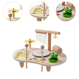 Maxbell Kids Drum Set Wooden Musical Instrument for Boy Girl Ages 3 4 5 6 Years Old