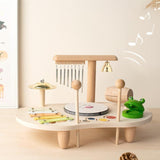 Maxbell Kids Drum Set Wooden Musical Instrument for Boy Girl Ages 3 4 5 6 Years Old