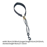 Maxbell Saxophone Neck Strap Instrument Accessories Sax Strap for Tenor Soprano Alto Black