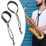 Maxbell Saxophone Neck Strap Instrument Accessories Sax Strap for Tenor Soprano Alto Black