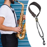 Maxbell Saxophone Neck Strap Instrument Accessories Sax Strap for Tenor Soprano Alto Brown