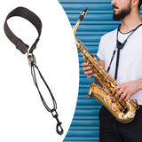 Maxbell Saxophone Neck Strap Instrument Accessories Sax Strap for Tenor Soprano Alto Brown