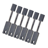 Maxbell 6x Guitar Bridge String Saddles Accurate Pitch Adjustment Metal Repair Parts