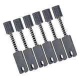 Maxbell 6x Guitar Bridge String Saddles Accurate Pitch Adjustment Metal Repair Parts