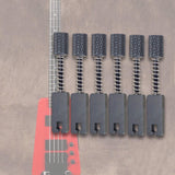 Maxbell 6x Guitar Bridge String Saddles Accurate Pitch Adjustment Metal Repair Parts