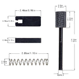 Maxbell 6x Guitar Bridge String Saddles Accurate Pitch Adjustment Metal Repair Parts