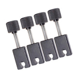Maxbell 4 Pieces Electric Bass Bridge String Saddles Accurate Structure Repair Parts