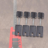 Maxbell 4 Pieces Electric Bass Bridge String Saddles Accurate Structure Repair Parts