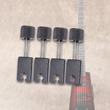 Maxbell 4 Pieces Electric Bass Bridge String Saddles Accurate Structure Repair Parts