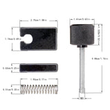 Maxbell 4 Pieces Electric Bass Bridge String Saddles Accurate Structure Repair Parts