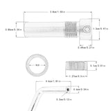 Maxbell Electric Guitar Tremolo Arm Metal Sturdy High Performance Guitar Vibrato Arm Gold
