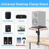 Maxbell Clamp Desktop Speaker Stand Audio Holder for Computer and Bookshelf Speakers 1 piece