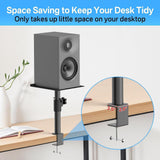 Maxbell Clamp Desktop Speaker Stand Audio Holder for Computer and Bookshelf Speakers 1 piece