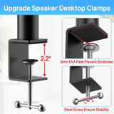 Maxbell Clamp Desktop Speaker Stand Audio Holder for Computer and Bookshelf Speakers 1 piece
