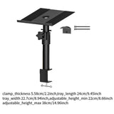 Maxbell Clamp Desktop Speaker Stand Audio Holder for Computer and Bookshelf Speakers 1 piece