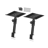 Maxbell Clamp Desktop Speaker Stand Audio Holder for Computer and Bookshelf Speakers 2 pieces