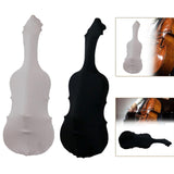 Maxbell Silk Cello Cover Soft Stylish with Drawstring Closure Sleeve Dust Protection Gray