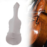Maxbell Silk Cello Cover Soft Stylish with Drawstring Closure Sleeve Dust Protection Gray