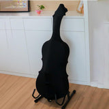Maxbell Silk Cello Cover Soft Stylish with Drawstring Closure Sleeve Dust Protection Black