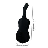 Maxbell Silk Cello Cover Soft Stylish with Drawstring Closure Sleeve Dust Protection Black