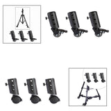 Maxbell 3Pcs Speaker Stand Metal Swivel Casters Smooth for 35mm Pipe Diameter Studio mute wheels
