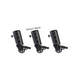 Maxbell 3Pcs Speaker Stand Metal Swivel Casters Smooth for 35mm Pipe Diameter Studio mute wheels