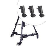 Maxbell 3Pcs Speaker Stand Metal Swivel Casters Smooth for 35mm Pipe Diameter Studio pp wheels