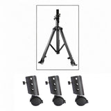 Maxbell 3Pcs Speaker Stand Metal Swivel Casters Smooth for 35mm Pipe Diameter Studio pp wheels