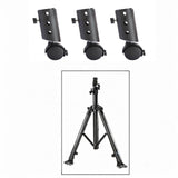 Maxbell 3Pcs Speaker Stand Metal Swivel Casters Smooth for 35mm Pipe Diameter Studio pp wheels