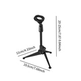 Maxbell Desktop Microphone Stand Tripod Mic Mount for Meeting Broadcasting Recording