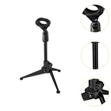 Maxbell Desktop Microphone Stand Tripod Mic Mount for Meeting Broadcasting Recording