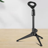 Maxbell Desktop Microphone Stand Tripod Mic Mount for Meeting Broadcasting Recording