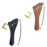 Maxbell 4/4 Violin Tailpiece Portable Fine Workmanship Replacement for Beginner Gift Black