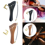 Maxbell 4/4 Violin Tailpiece Portable Fine Workmanship Replacement for Beginner Gift Black