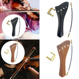 Maxbell 4/4 Violin Tailpiece Portable Fine Workmanship Replacement for Beginner Gift Black