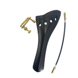 Maxbell 4/4 Violin Tailpiece Portable Fine Workmanship Replacement for Beginner Gift Black
