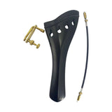 Maxbell 4/4 Violin Tailpiece Portable Fine Workmanship Replacement for Beginner Gift Black