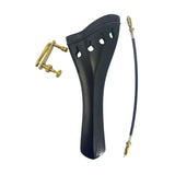 Maxbell 4/4 Violin Tailpiece Portable Fine Workmanship Replacement for Beginner Gift Black