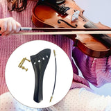 Maxbell 4/4 Violin Tailpiece Portable Fine Workmanship Replacement for Beginner Gift Black