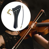 Maxbell 4/4 Violin Tailpiece Portable Fine Workmanship Replacement for Beginner Gift Black