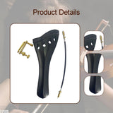 Maxbell 4/4 Violin Tailpiece Portable Fine Workmanship Replacement for Beginner Gift Black