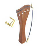 Maxbell 4/4 Violin Tailpiece Portable Fine Workmanship Replacement for Beginner Gift Brown