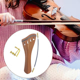 Maxbell 4/4 Violin Tailpiece Portable Fine Workmanship Replacement for Beginner Gift Brown