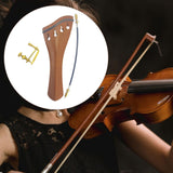 Maxbell 4/4 Violin Tailpiece Portable Fine Workmanship Replacement for Beginner Gift Brown