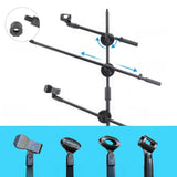 Maxbell Microphone Crossbar Arms Microphone Stand for Conference Video Calls Singing 15mm