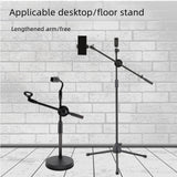Maxbell Microphone Crossbar Arms Microphone Stand for Conference Video Calls Singing 15mm