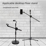 Maxbell Microphone Crossbar Arms Microphone Stand for Conference Video Calls Singing 19mm